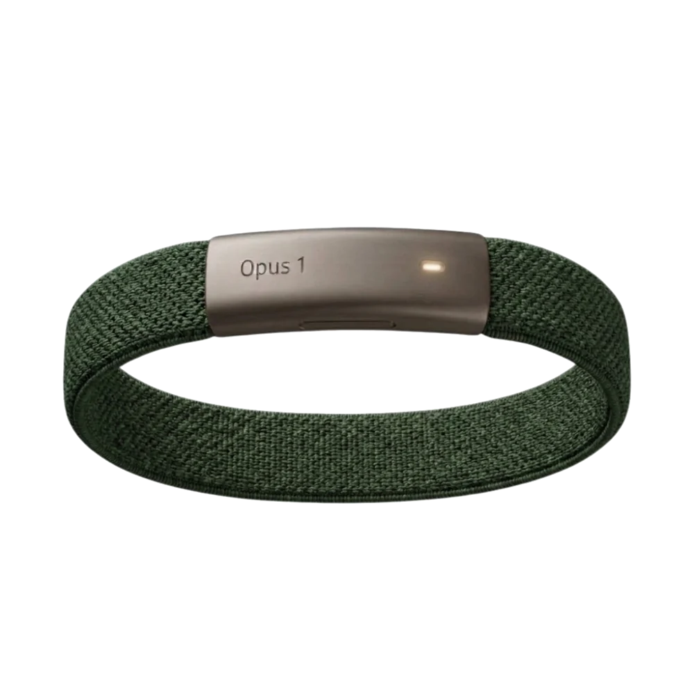 nagome Opus 1 bracelet, version 1 in forest green