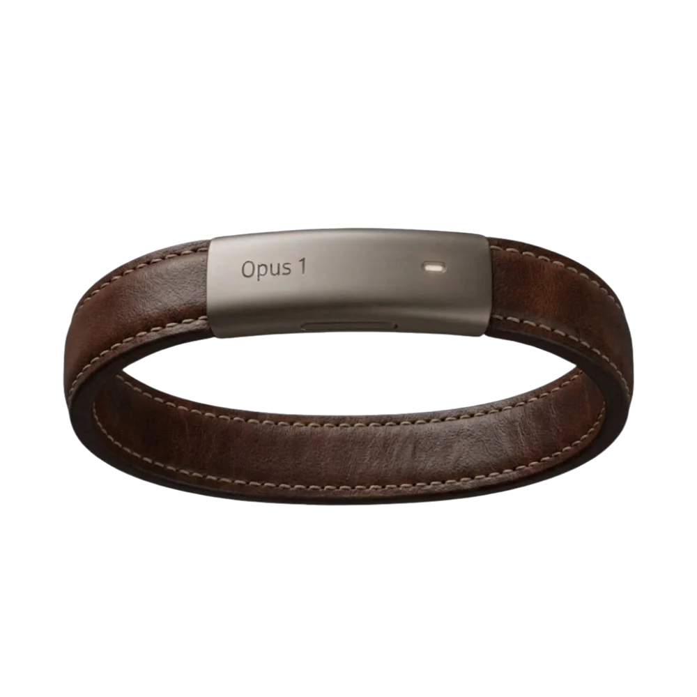 nagome Opus 1 bracelet, version 3 in brown leather